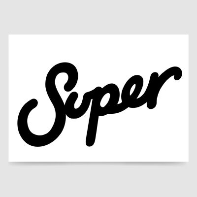 Super - A4 - Negro