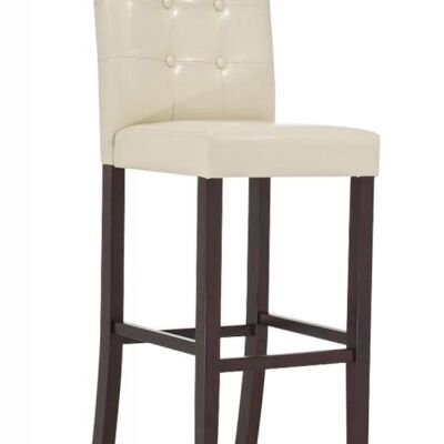 Afina cream bar stool 45x43x115 cream leatherette Wood