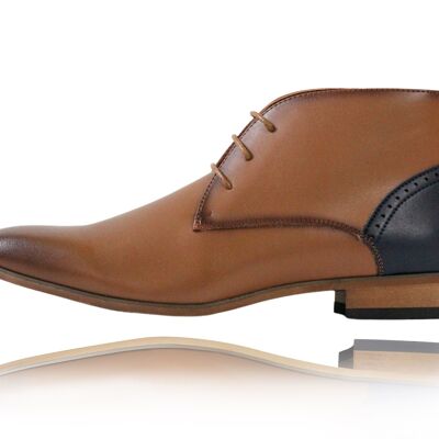 Kalahari Marron - Chukka Boots en cuir de cactus