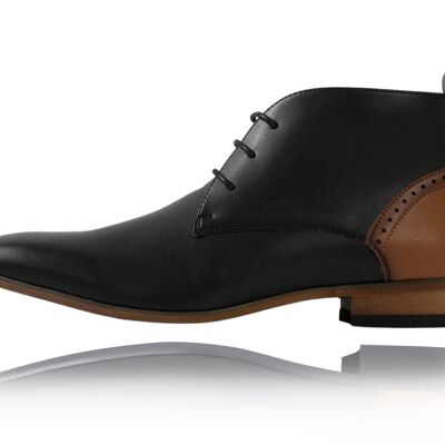 Kalahari Black – Chukka-Stiefel aus Kaktusleder