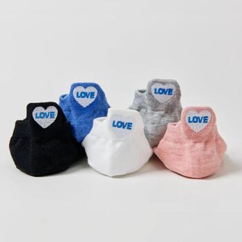 Chaussettes Languette Love (Lot x5) 4