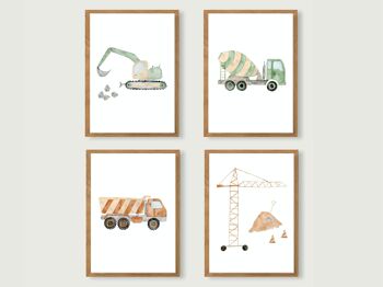 Set d'affiches A4 "Chantier" 7