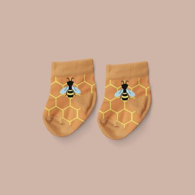 Calcetines bebé Miel, la colmena y la abeja
