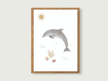 Ensemble d'affiches A4 "Dans la mer" | animaux marins 3
