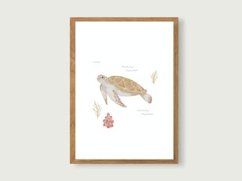 Ensemble d'affiches A4 "Dans la mer" | animaux marins 10