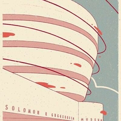 Poster in limitierter Auflage – Guggenheim Museum – Bloom – Siebdruck – Plakat