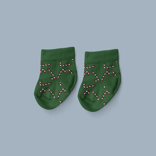 Chaussettes bébé Sucre d'orge - Layette de Noël