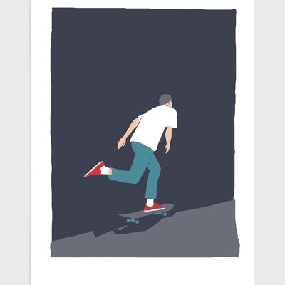 Skateboarder - A5 - Viola