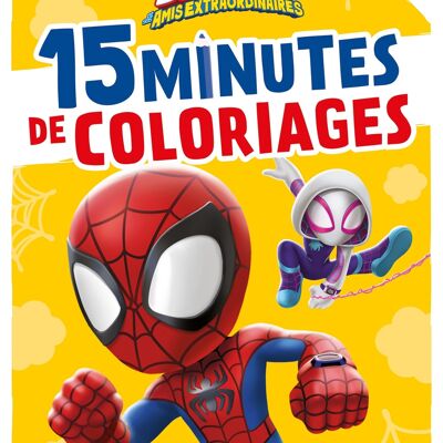 Libro para colorear - DISNEY - Spidey y sus extraordinarios amigos - 15 minutos de colorear