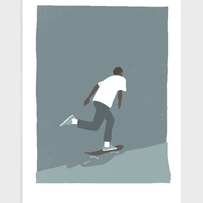 Skater - A3 - Gris