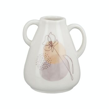 Vase à col en céramique avec anse "One Line Flower" VE 6