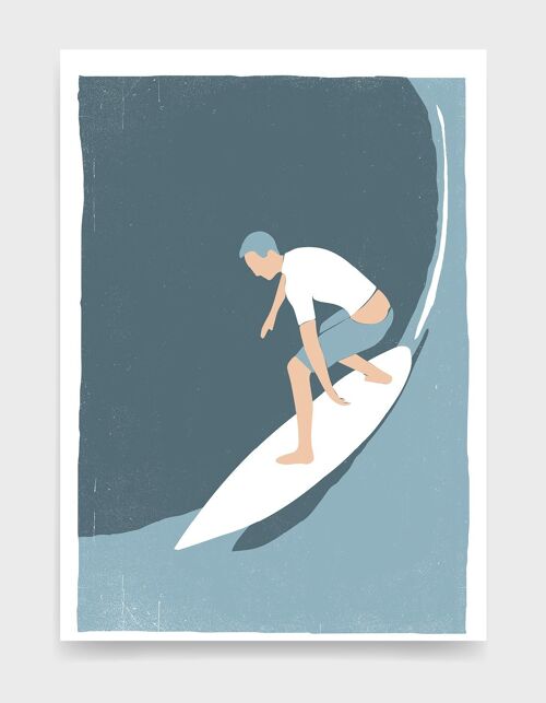 Surfing - A5 - White surfer