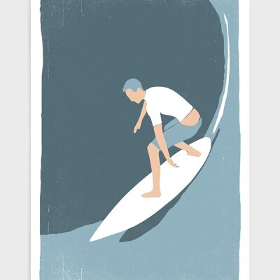 Surfen - A5 - Weißer Surfer