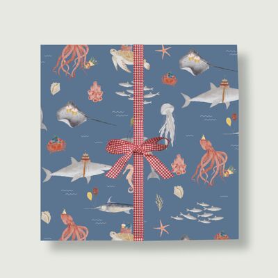 GIFT WRAP "FISH PARTY"