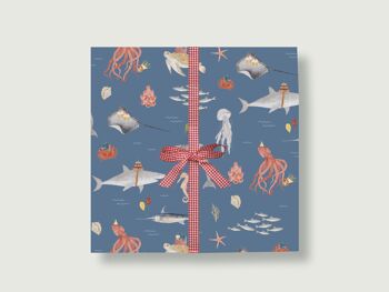 PAPIER CADEAU "FISH PARTY" 1