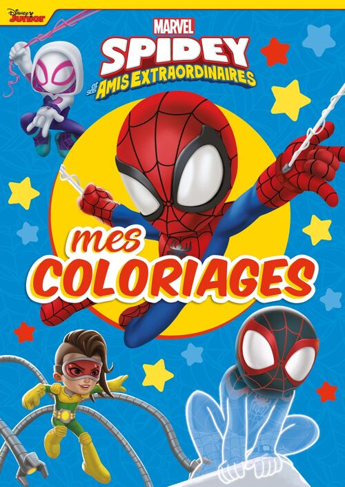 Cahier de coloriages - DISNEY - Coloriage Spidey et ses amis extraordinaires