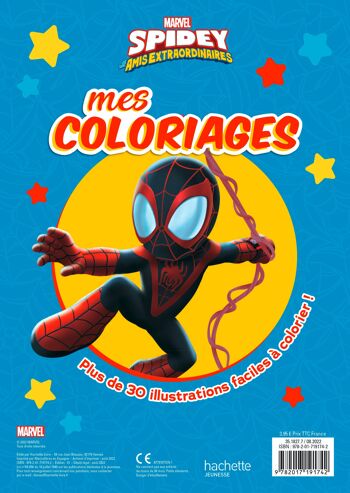 Cahier de coloriages - DISNEY - Coloriage Spidey et ses amis extraordinaires 2