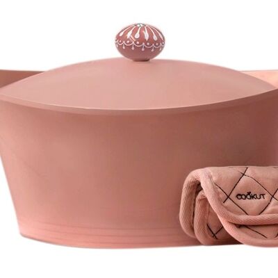 THE INCREDIBLE COCOTTE 28 cm - Marshmallow
 Packaging German/English
 Instructions: FR / EN / IT / DE / ES