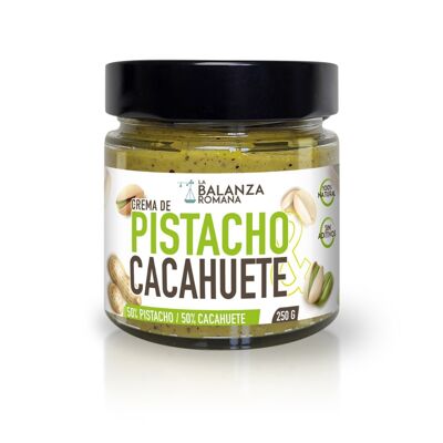 Natural pistachio and peanut cream - 250g premium jar