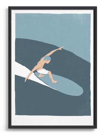 Surfeur - A4 - Surfeur noir 2