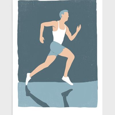 Running - A5 - White runner