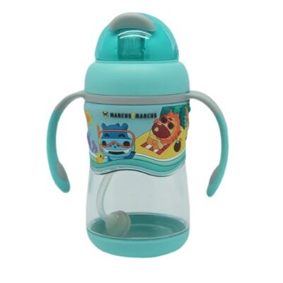 Marcus & Marcus 2-Stage tritan straw bottle – Blue