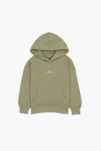 SWEAT À CAPUCHE ENFANT KAKI 1