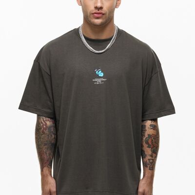 Oversized Archive Butterfly Olive T-shirt