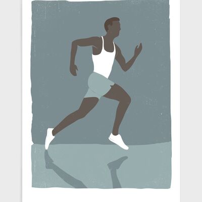 Running - A4 - Black runner