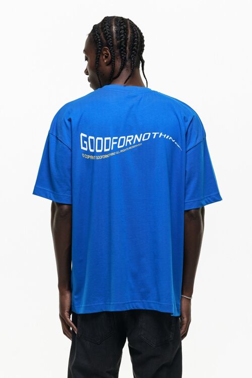 Oversized Wave Cobalt Blue T-shirt
