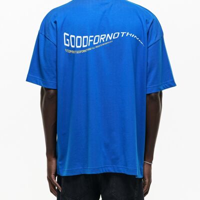 T-shirt Oversize Bleu Cobalt Vague