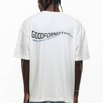 Camiseta oversize Wave color crema