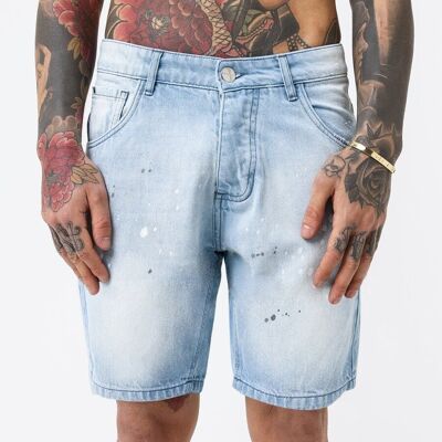 Revive hellblaue Denim-Shorts