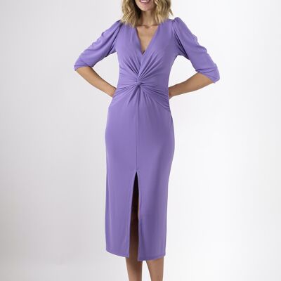 Front opening knot dress