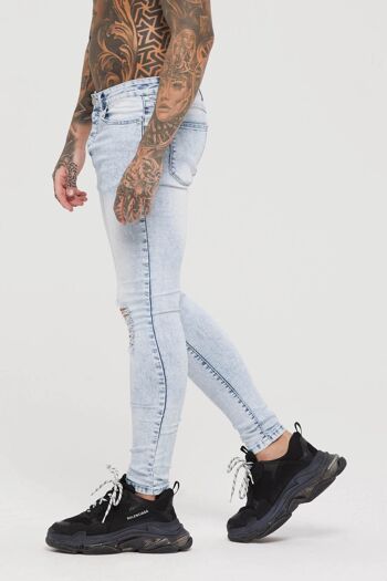 Jean skinny bleu acide Thrasher 2