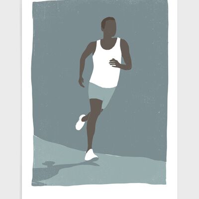 Runner - A4 - Black runner