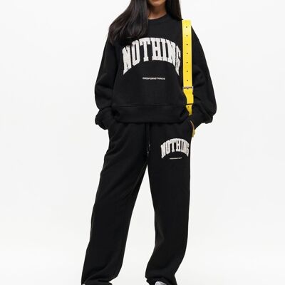 Jogging Varsity Boucle Noir