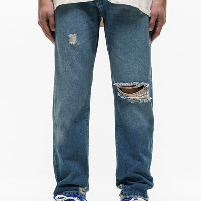 Denim blu dritto vintage