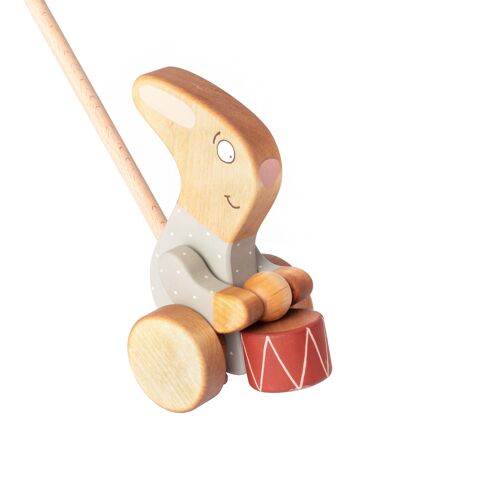 Wooden Push Toy Rabbit