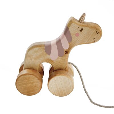 Unicorn Wooden Pull Toy