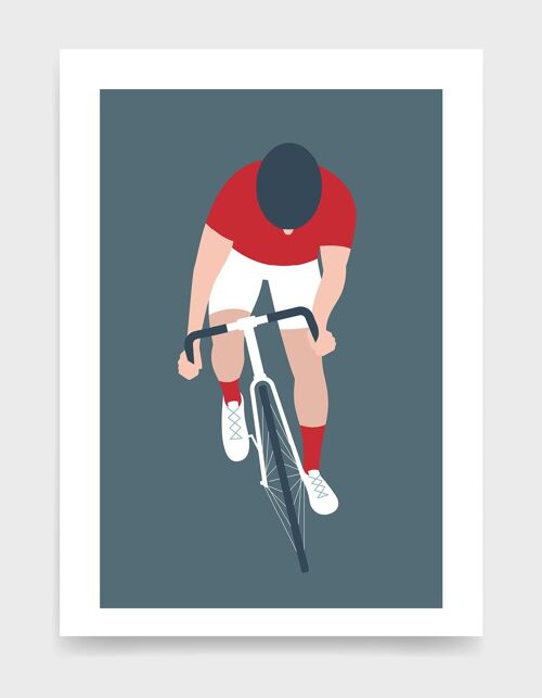 Cyclist - A4 - Red