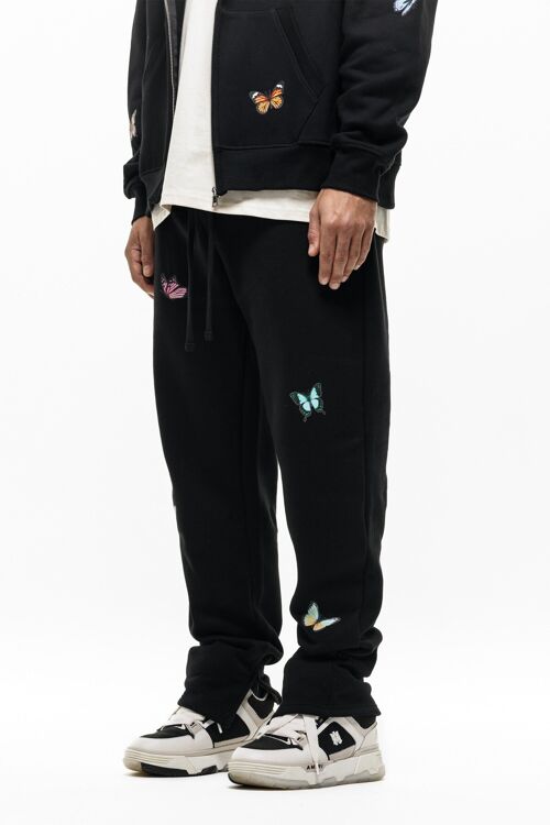 Relaxed Breakout Butterfly Black Jogger