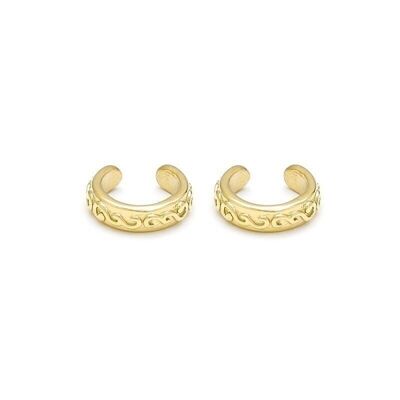 Boucles Oreilles Ear Cuff Créoles Ajustable Arabesque Été