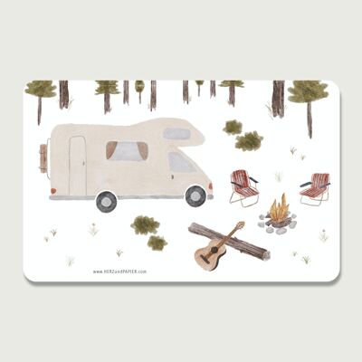 Plateau snack "camping-car"