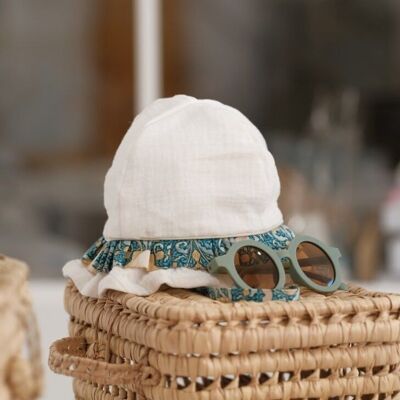 Baby hat Elena-White 6/9 months