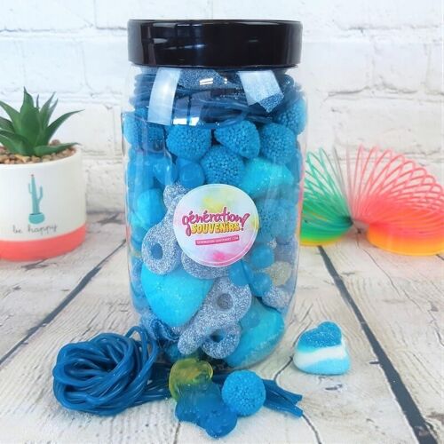 Bocal de bonbons bleus - Candy Mix