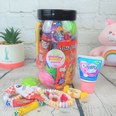 Retro 80s 90s Candy Jar - Candy Mix