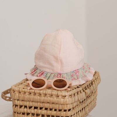 Powder pink baby hat-Liv 1/3 months