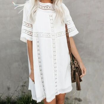 Robe d'été blanche pour femme | robe de plage | tenue de plage 3