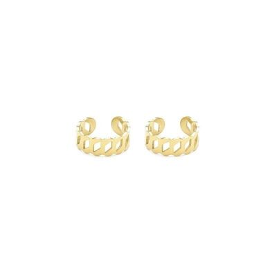 Aretes ear cuff criollos ajustables con diamantes